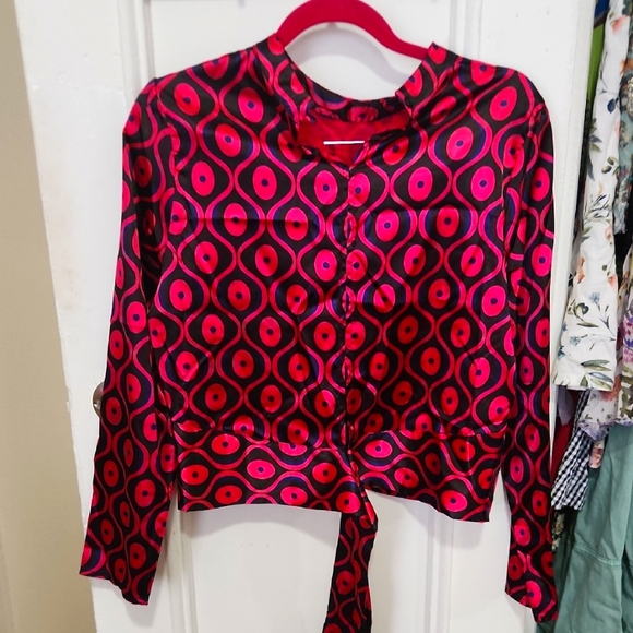 Tops - Stylish Red and Black Women's Top